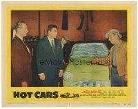 2p590 HOT CARS LC #2 '56 man in body shop shows car to John Bromfield & his partner!