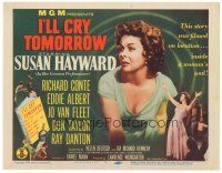 2p089 I'LL CRY TOMORROW TC '55 distressed Susan Hayward in her greatest performance!