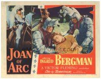 2p627 JOAN OF ARC LC #4 '48 armored soldiers comfort wounded Ingrid Bergman!