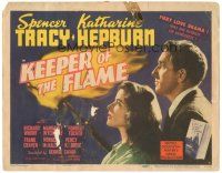 2p101 KEEPER OF THE FLAME TC '42 Spencer Tracy doesn't know if Katharine Hepburn is a murderess!