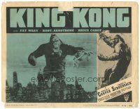 2p640 KING KONG LC #8 R52 classic image of giant ape holding Fay Wray over New York Skyline!