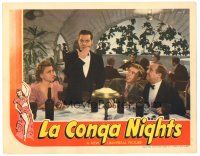 2p647 LA CONGA NIGHTS LC '40 Hugh Herbert & two others at table look at surprised Eddie Quillan!