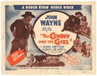 2p111 LADY TAKES A CHANCE TC R54 John Wayne, Jean Arthur, The Cowboy and The Girl!