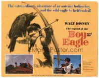 2p114 LEGEND OF THE BOY & THE EAGLE TC '67 Walt Disney, cool art of boy w/bow & perched eagle!