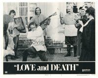 2p681 LOVE & DEATH LC #7 '75 wacky Woody Allen trying to do Russian dance!