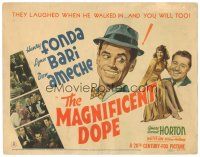 2p123 MAGNIFICENT DOPE TC '42 wacky art of Henry Fonda, plus sexy Lynn Bari & Don Ameche!