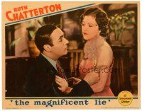 2p689 MAGNIFICENT LIE LC '31 romantic close up of young Charles Boyer & Ruth Chatterton!