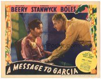 2p707 MESSAGE TO GARCIA LC '36 close up of Alan Hale & tied up scruffy looking John Boles!
