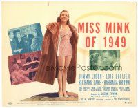 2p129 MISS MINK OF 1949 TC '48 pretty Lois Collier in skimpy bathing suit & fur coat, Jimmy Lydon!