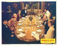 2p723 MURDER BY DEATH LC #5 '76 great image of entire cast sitting at huge dinner table!