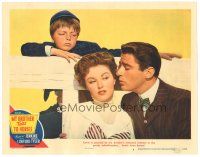 2p728 MY BROTHER TALKS TO HORSES LC #5 '47 Butch Jenkins frowns at Peter Lawford & Beverly Tyler!