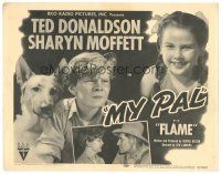 2p136 MY PAL TC '47 Ted Donaldson, Sharyn Moffett & Flame the German Shepherd!