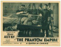 2p792 PHANTOM EMPIRE chapter 11 LC '35 great image of space men with guy trapped in weird machine!