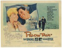 2p152 PILLOW TALK TC '59 bachelor Rock Hudson loves pretty career girl Doris Day!