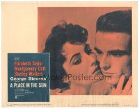 2p796 PLACE IN THE SUN LC #3 R59 romantic c/u of Montgomery Clift & sexy Elizabeth Taylor!