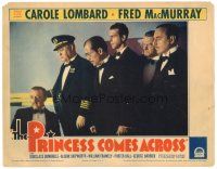 2p807 PRINCESS COMES ACROSS LC '36 Fred MacMurray in tuxedo & four other men watch Porter Hall!