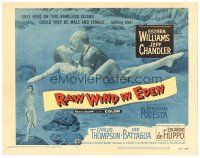 2p159 RAW WIND IN EDEN TC '58 sexy Esther Williams & Jeff Chandler kissing in the ocean!