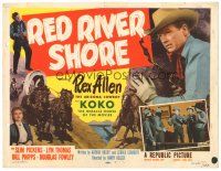 2p162 RED RIVER SHORE TC '53 Rex Allen The Arizona Cowboy & Koko The Miracle Horse of the Movies!