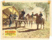 2p824 RIO GRANDE LC #4 '50 John Wayne & men on horseback, directed by John Ford!