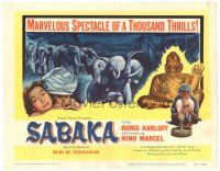 2p171 SABAKA TC '54 you'll never forget Boris Karloff or the 150 thundering elephants!