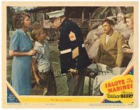 2p841 SALUTE TO THE MARINES LC #2 '43 tough Wallace Beery warns boy that The Japs are coming!