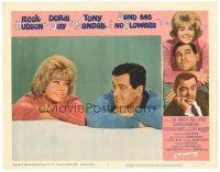 2p856 SEND ME NO FLOWERS LC #3 '64 c/u of Rock Hudson & Doris Day laying smiling at each other!