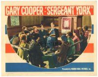2p858 SERGEANT YORK LC '41 war hero Gary Cooper reading Bible to lots of kids, Howard Hawks