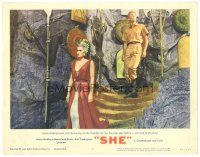 2p864 SHE LC #1 '65 Hammer, sexy Ursula Andress leads John Richardson to forbidden chamber!
