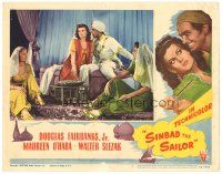 2p873 SINBAD THE SAILOR LC #7 '46 Douglas Fairbanks Jr. & sexy Maureen O'Hara!