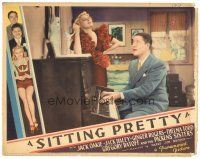 2p879 SITTING PRETTY LC '33 Jack Oakie plays the piano to try to win sexy Thelma Todd!
