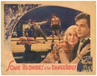 2p887 SOME BLONDES ARE DANGEROUS LC '37 boxer Noah Beery Jr's opponent is counted out in the ring!