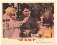 2p897 SPINOUT LC #3 '66 Elvis Presley between sexy Diane McBrain & Shelley Fabares by pool!