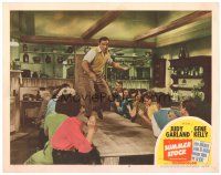 2p913 SUMMER STOCK LC #3 '50 Gene Kelly dancing on wooden table as people clap!