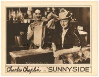 2p915 SUNNYSIDE LC R20s great image of shopkeeper Charlie Chaplin from the one-sheet!