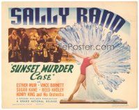 2p197 SUNSET MURDER CASE TC '41 sexy fan dancer Sally Rand in spectacular costume!