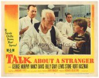2p920 TALK ABOUT A STRANGER LC #7 '52 c/u of Lewis Stone grabbing Billy Gray in doctor's office!