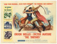 2p200 TARTARS TC '61 great artwork of armored Victor Mature battling Orson Welles!