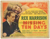 2p201 TEN DAYS IN PARIS TC '40 Rex Harrison, Karen Verne, packed with intrigue, Missing Ten Days!