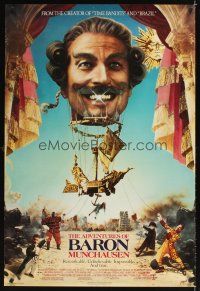 2t034 ADVENTURES OF BARON MUNCHAUSEN 1sh '89 directed by Terry Gilliam, John Neville!