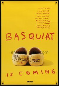 2t080 BASQUIAT teaser 1sh '96 Jeffrey Wright as Jean Michel Basquiat, directed by Julian Schnabel!