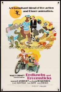 2t092 BEDKNOBS & BROOMSTICKS 1sh R79 Walt Disney, Angela Lansbury, great cartoon art!