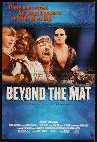 2t096 BEYOND THE MAT 1sh '99 Mick Foley, Terry Funk, The Rock, wrestling docmuentary!