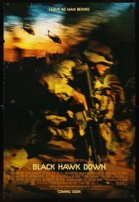 2t098 BLACK HAWK DOWN advance DS 1sh '01 Ridley Scott, leave no man behind!