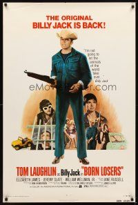 2t111 BORN LOSERS 1sh R74 Tom Laughlin directs and stars as Billy Jack, back by popular demand!