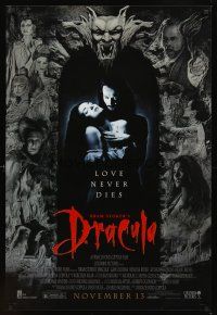2t113 BRAM STOKER'S DRACULA advance 1sh '92 Francis Ford Coppola, Gary Oldman, cool vampire image!