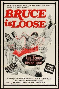 2t120 BRUCE IS LOOSE 1sh '80 kung fu, deadlier than Chiba, look out baby!