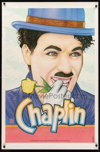 2t131 CHAPLIN LOST & FOUND 1sh '84 great Page Wood art of classic funnyman Charlie Chaplin!