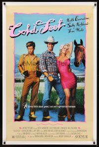 2t146 COLD FEET 1sh '89 cowboys Keith Carradine & Tom Waits, sexy Sally Kirkland!