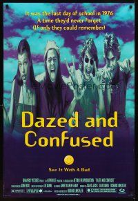 2t183 DAZED & CONFUSED DS 1sh '93 Milla Jovovich, first Matthew McConaughey, great happy face image!