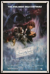 2t228 EMPIRE STRIKES BACK studio 1sh '80 classic Gone With The Wind style art by Roger Kastel!
